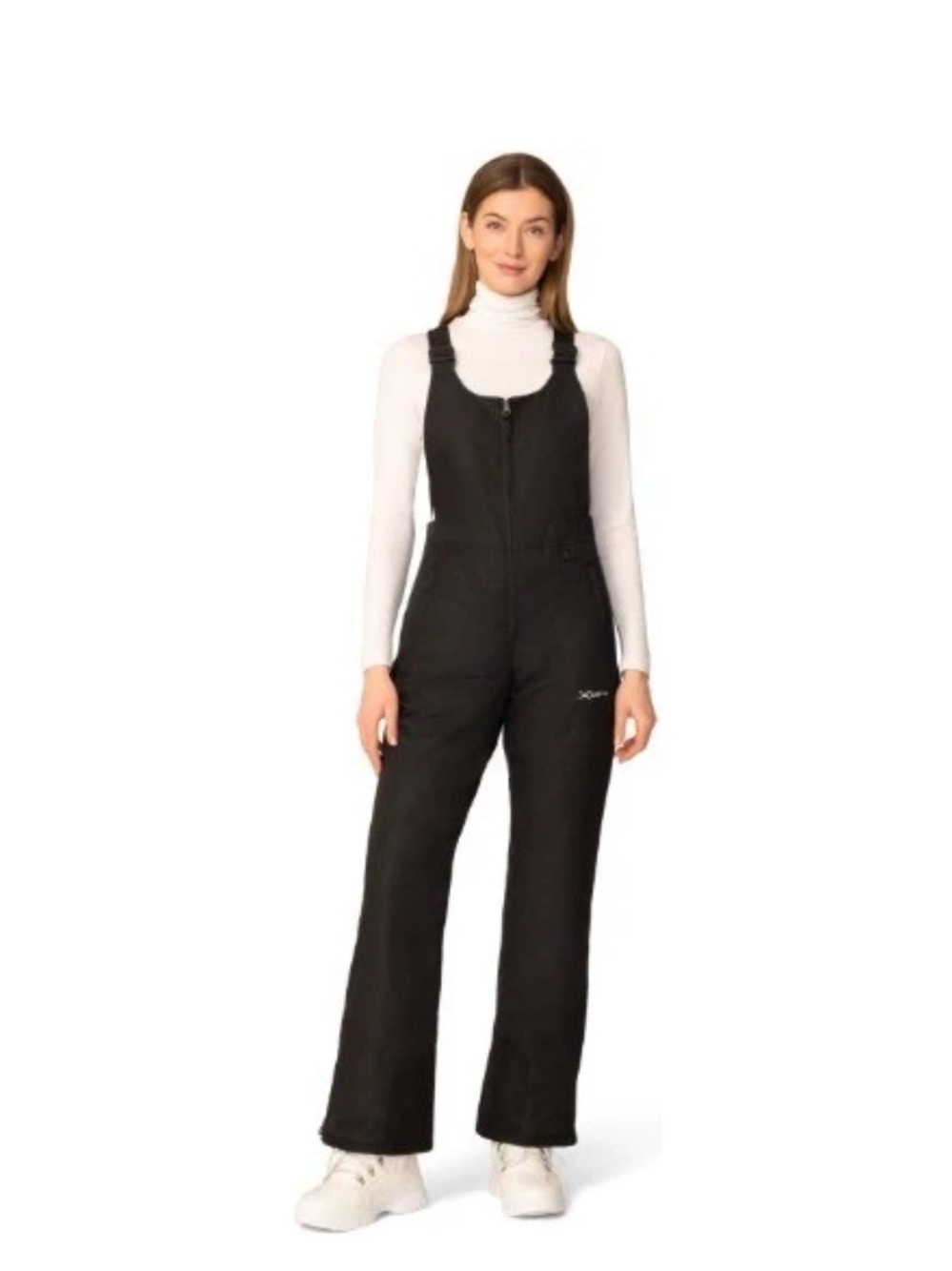 Arctix Women's Essential Insulated Bib Overalls, Black, Size Large 31 Length